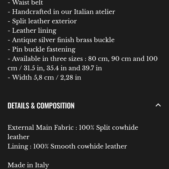 Sezane Louve Belt Sz 80 - Picture 5 of 5